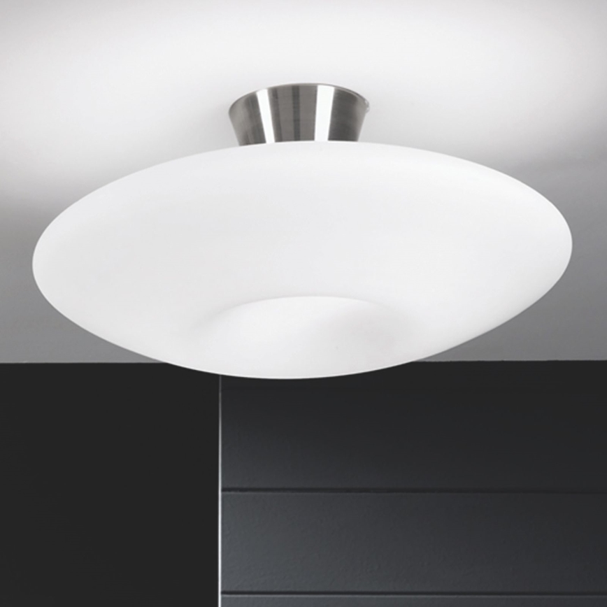 Плафон BLANC 2xE27/60W/230V Ø 49 см матов хром
