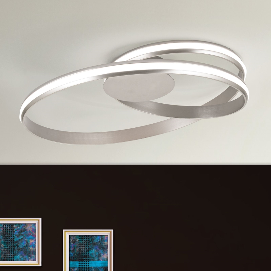 LED Димируем плафон CIRCUS LED/30W/230V сребрист