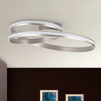LED Димируем плафон CIRCUS LED/30W/230V сребрист