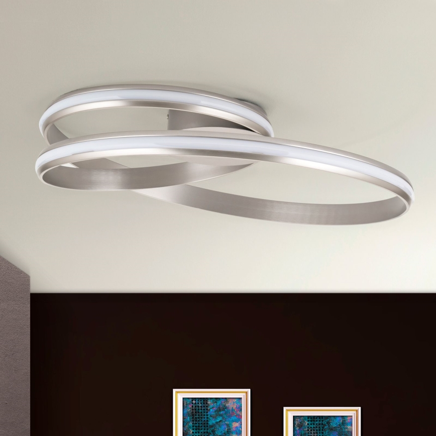 LED Димируем плафон CIRCUS LED/30W/230V сребрист