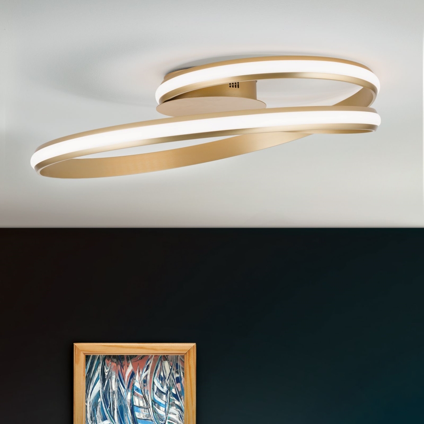 LED Димируем плафон CIRCUS LED/30W/230V златист