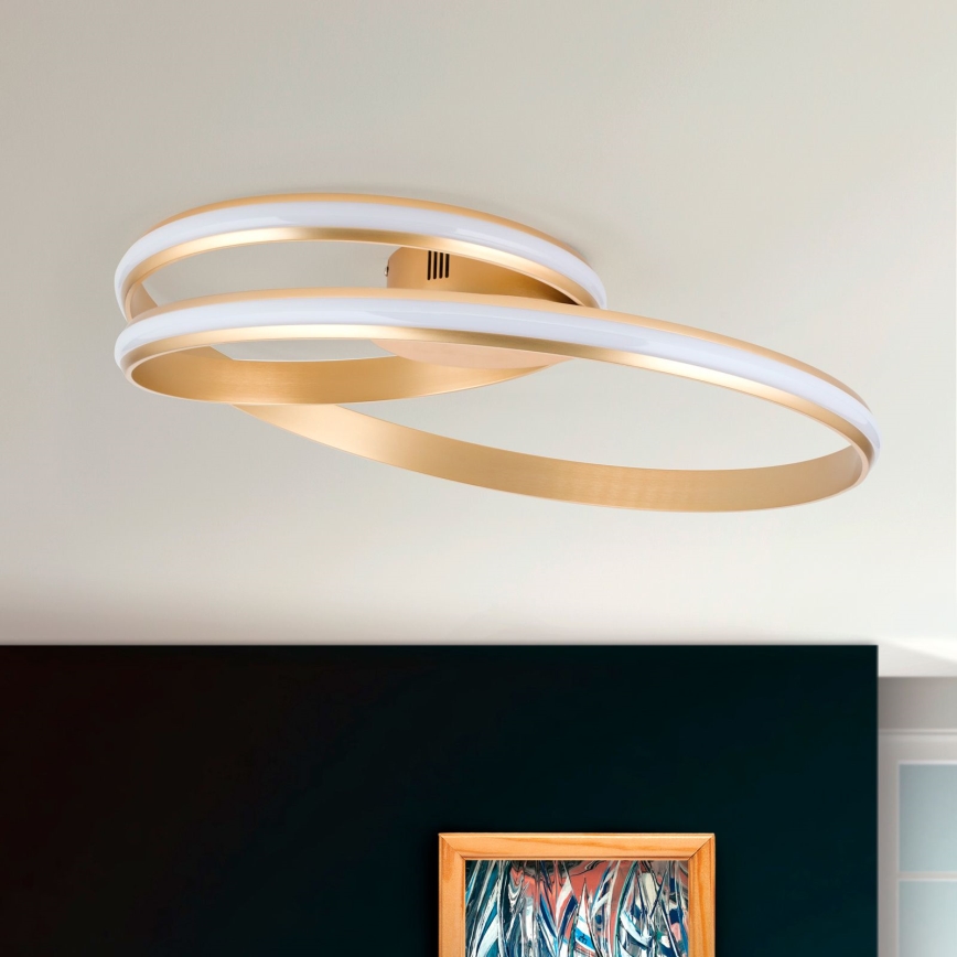 LED Димируем плафон CIRCUS LED/30W/230V златист