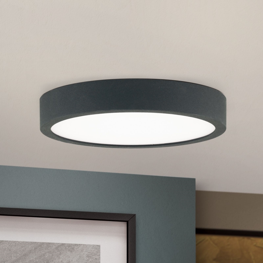 LED лампа за таван BULLY LED/12W/230V Ø 14 см черен