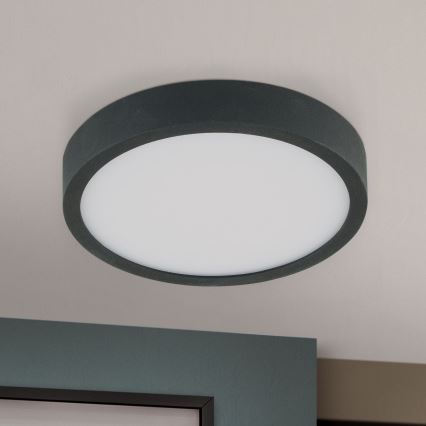 LED лампа за таван BULLY LED/12W/230V Ø 14 см черен