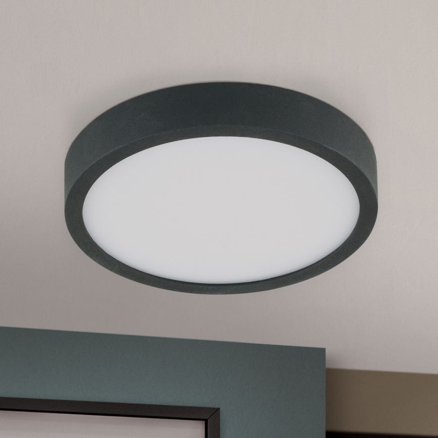 LED лампа за таван BULLY LED/12W/230V Ø 14 см черен