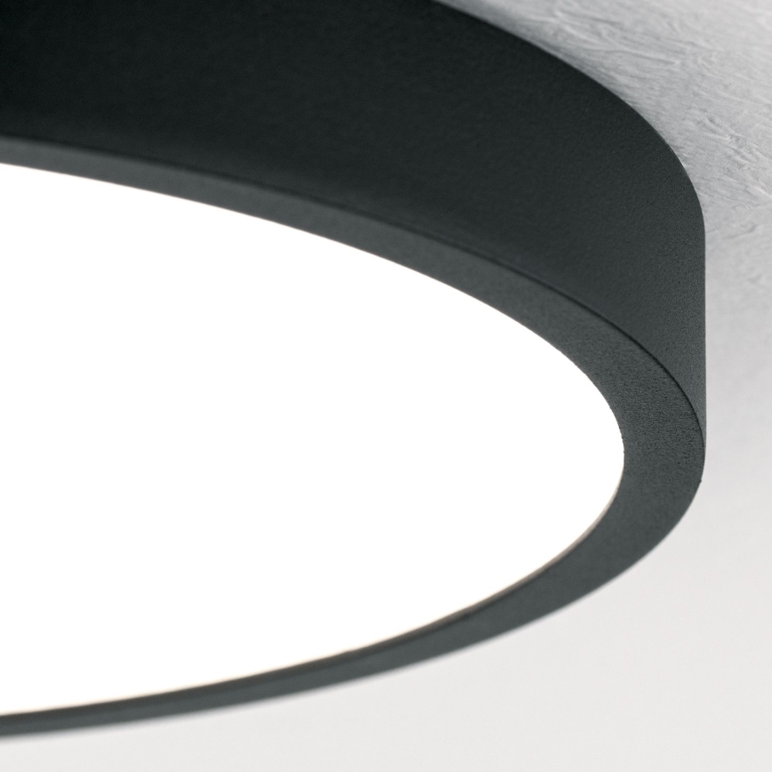 LED Плафониера BULLY LED/24W/230V Ø 24 см черен