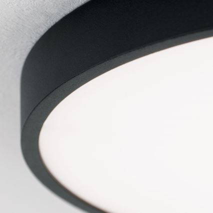 LED Плафониера BULLY LED/28W/230V Ø 28 см черен