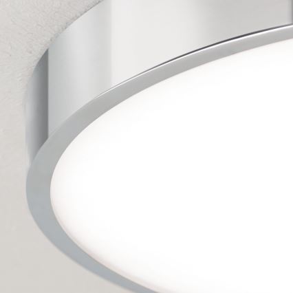 LED Плафониера BULLY LED/28W/230V Ø 28 см лъскав хром