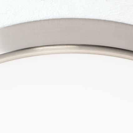LED Плафониера BULLY LED/28W/230V Ø 28 см матов хром