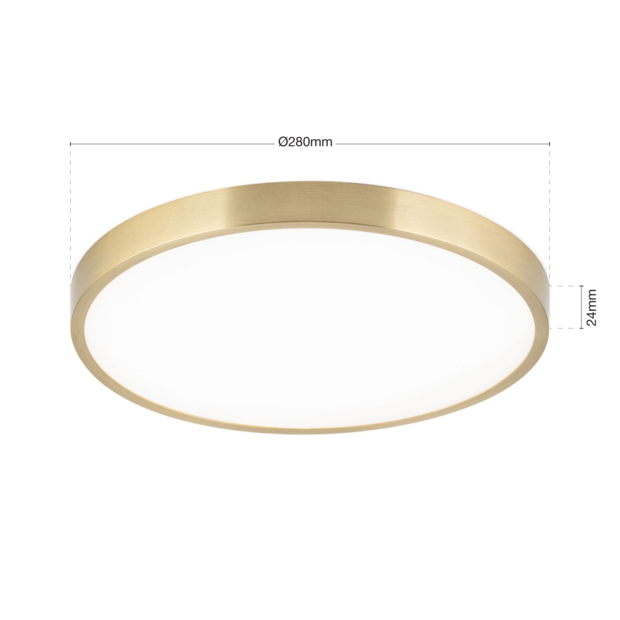 LED Плафониера BULLY LED/28W/230V Ø 28 см златист