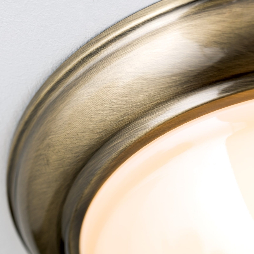 Плафон AUSTRIAN OLD LAMP 2xE27/60W/230V Ø 27 см бронзов/бежов