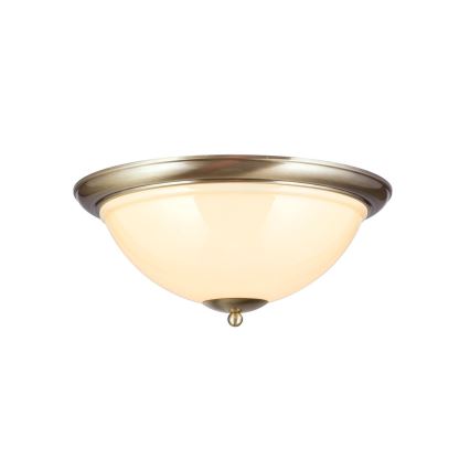 Плафон AUSTRIAN OLD LAMP 3xE27/60W/230V Ø 50 см бронзов/бежов