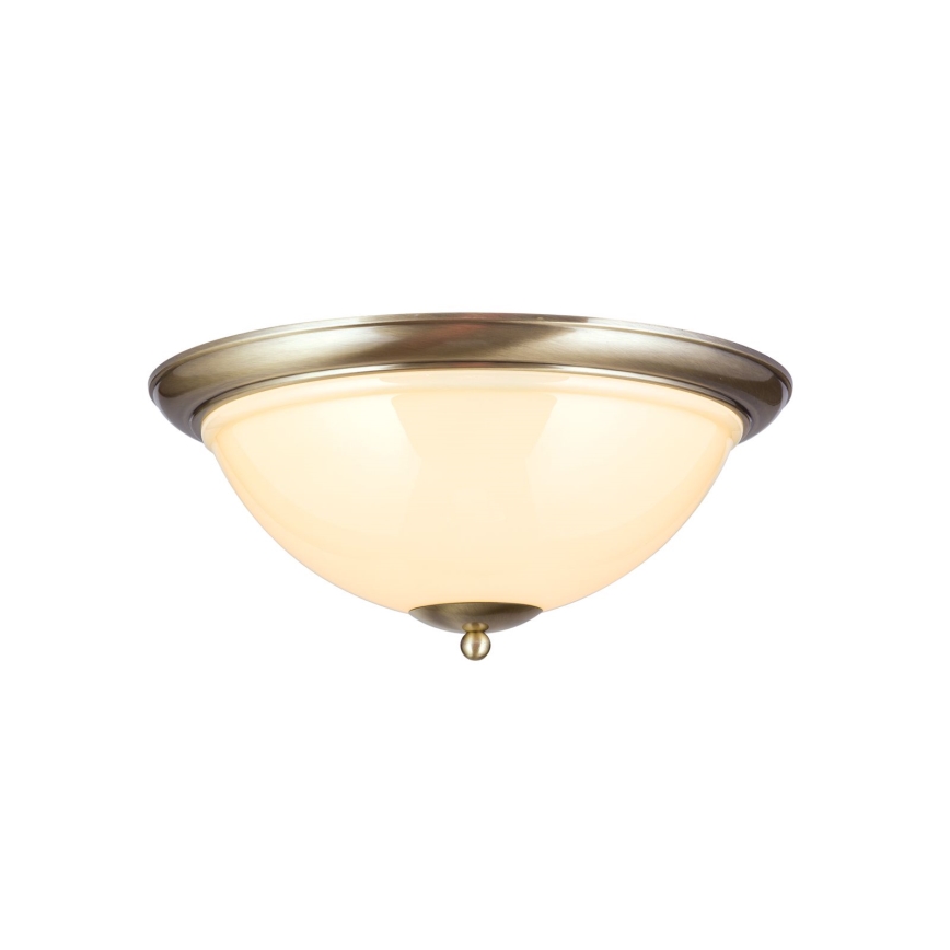 Плафон AUSTRIAN OLD LAMP 3xE27/60W/230V Ø 50 см бронзов/бежов
