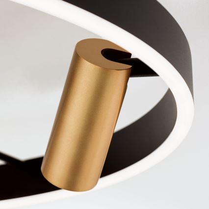 LED регулируемо таванно осветително тяло BERLIN LED/50W/230V черно/златно