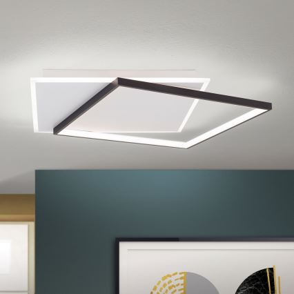 LED Димируем плафон EMANUEL LED/50W/230V бял/черен