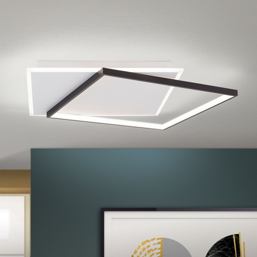 LED Димируем плафон EMANUEL LED/50W/230V бял/черен
