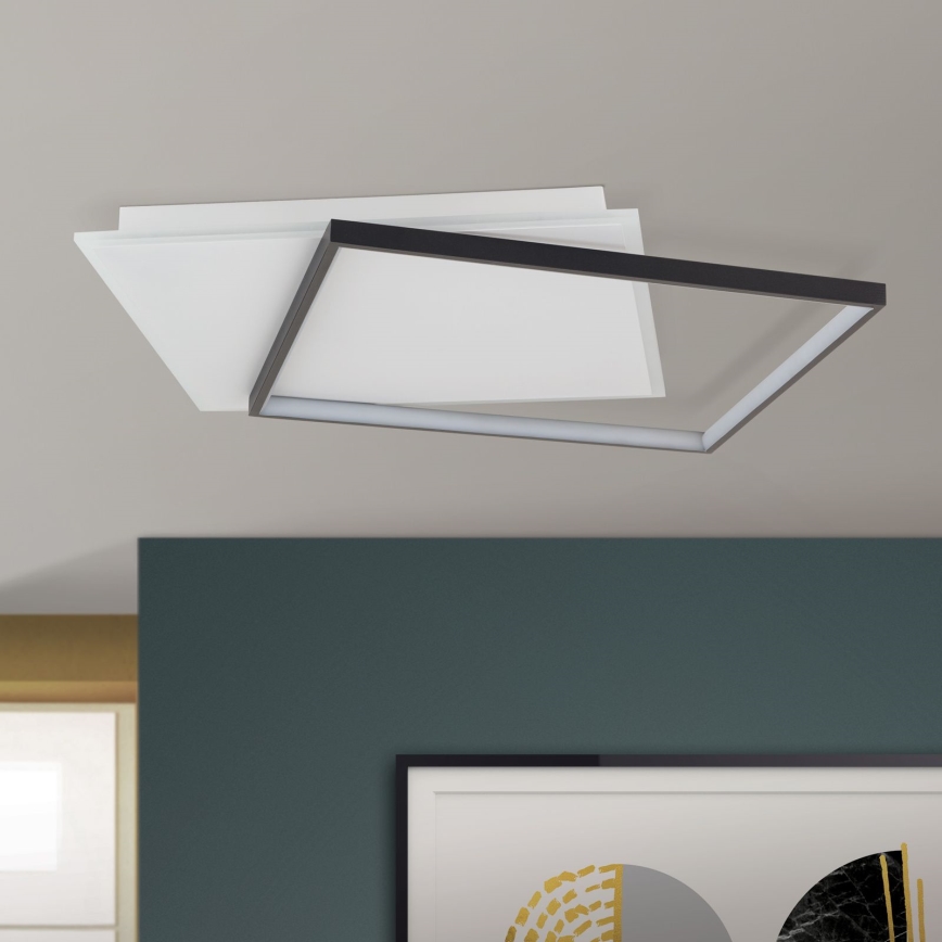 LED Димируем плафон EMANUEL LED/50W/230V бял/черен