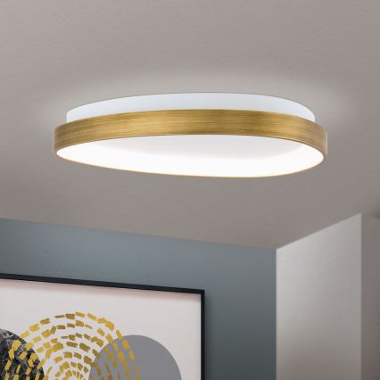 LED Плафониера CHARLIE LED/35W/230V Ø 45 см златист