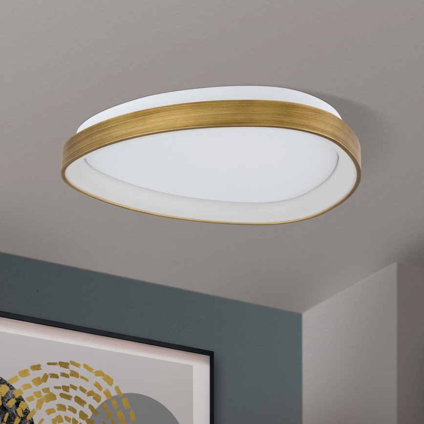 LED Плафониера CHARLIE LED/35W/230V Ø 45 см златист