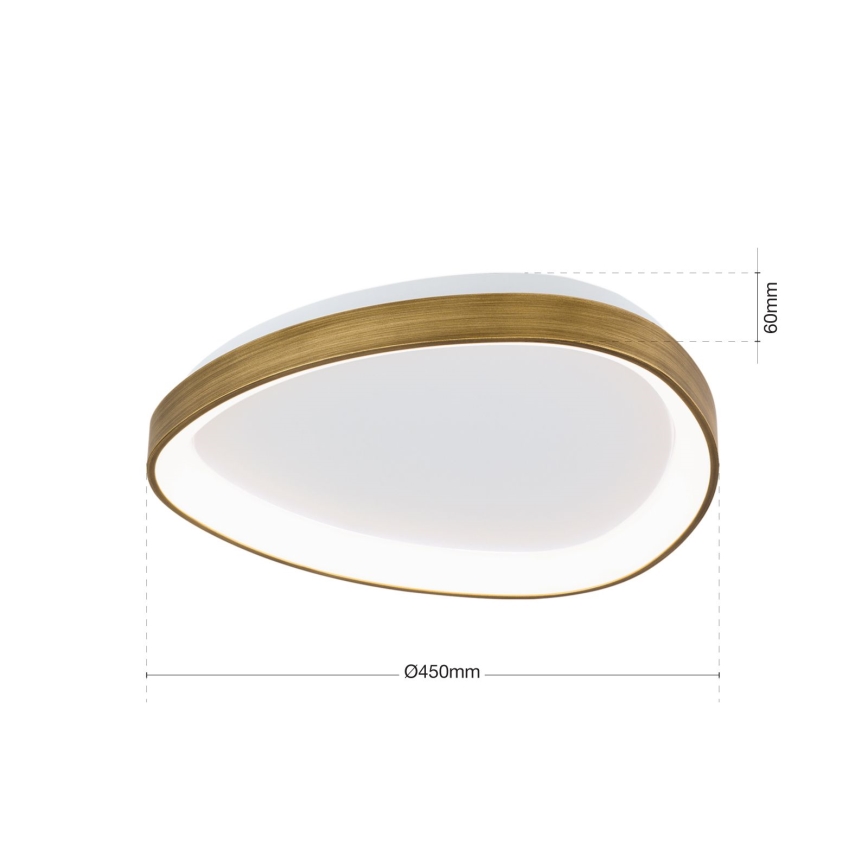LED Плафониера CHARLIE LED/35W/230V Ø 45 см златист