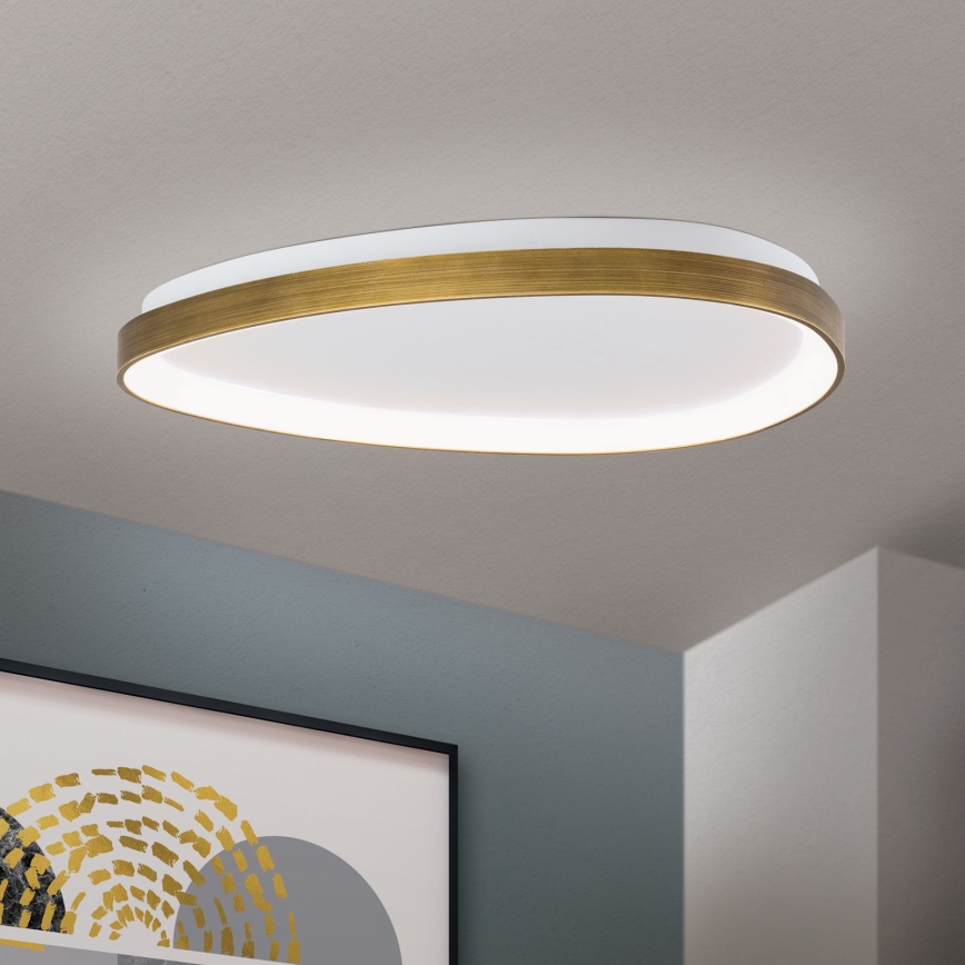 LED Плафониера CHARLIE LED/48W/230V Ø 65 см златист