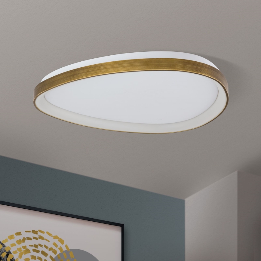 LED Плафониера CHARLIE LED/48W/230V Ø 65 см златист