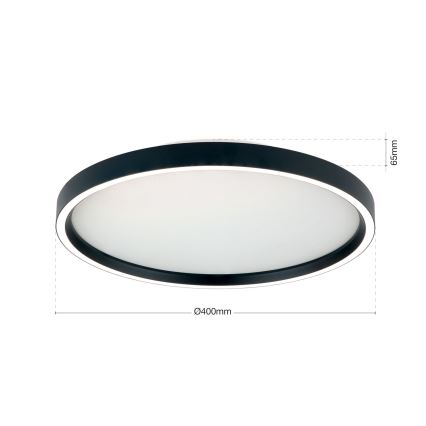LED Димируем плафон MASCA LED/36W/230V 2700/3350/4000K Ø 40 cm черен