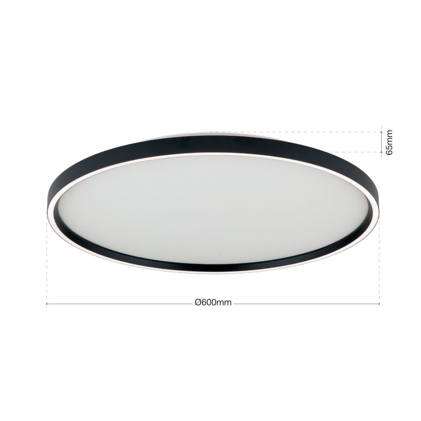 LED Димируем плафон MASCA LED/47W/230V 2700/3350/4000K Ø 60 cm черен