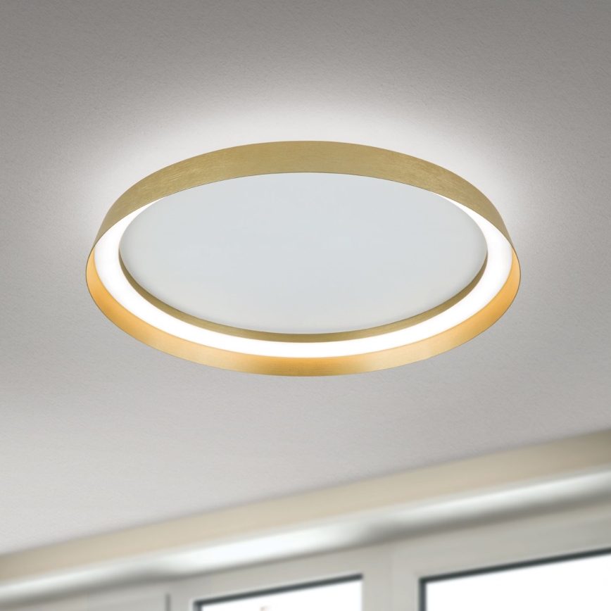 LED Димируем плафон MANTA LED/38W/230V 2700/3000/4000K Ø 45 см златист