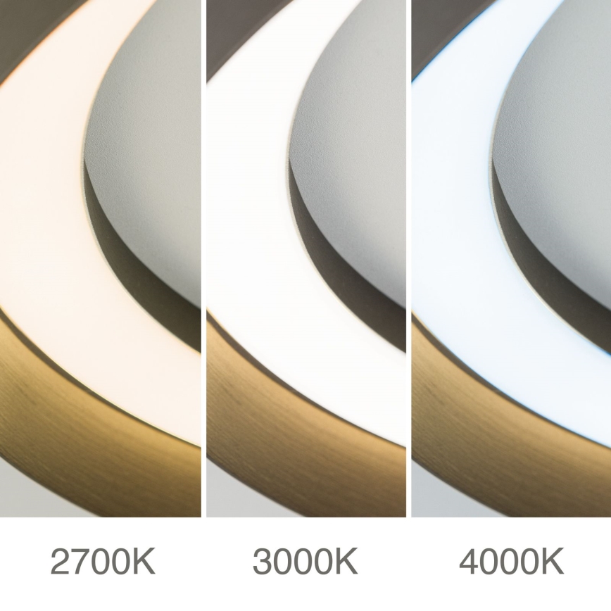 LED Димируем плафон MANTA LED/38W/230V 2700/3000/4000K Ø 45 см кафяв