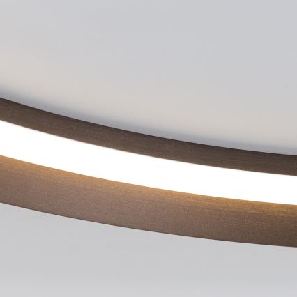 LED Димируем плафон MANTA LED/38W/230V 2700/3000/4000K Ø 45 см кафяв