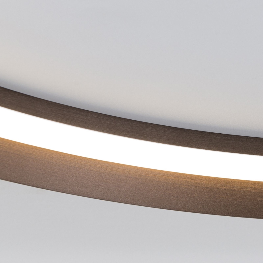 LED Димируем плафон MANTA LED/38W/230V 2700/3000/4000K Ø 45 см кафяв