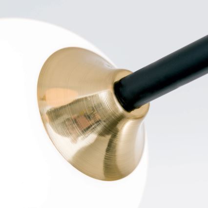 Полилей за повърхностен монтаж SNOWWHITE 6xG9/20W/230V Ø 84 см черен/златист