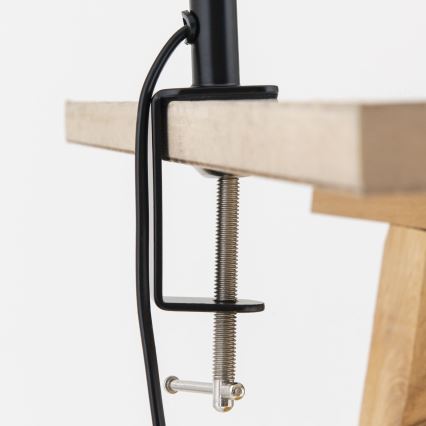 Гъвкава настолна лампа DOTTY със скоба 1xGU10/10W/230V бежова/черна