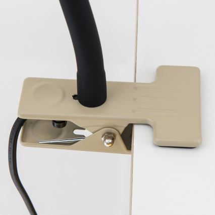 Гъвкава настолна лампа с щипка DOTTY 1xGU10/10W/230V бежова/черна