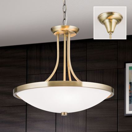 Пендел AIDA 3xE27/60W/230V Ø 39,5 см месинг