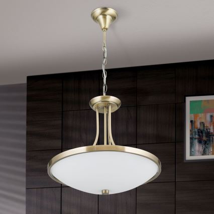 Пендел AIDA 3xE27/60W/230V Ø 39,5 см месинг