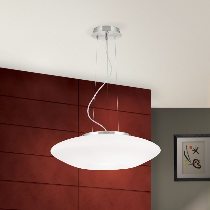 Пендел BLANC 2xE27/60W/230V Ø 49 см матов хром