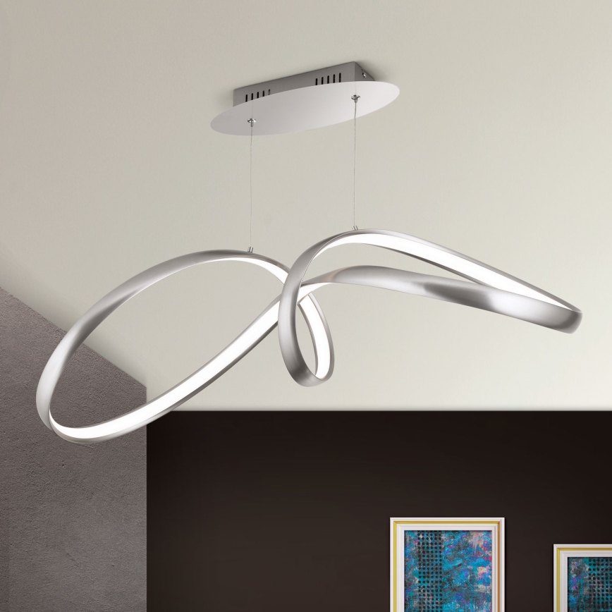 LED Димируем пендел CIRCUS LED/36W/230V сребрист