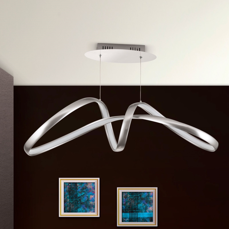 LED Димируем пендел CIRCUS LED/36W/230V сребрист