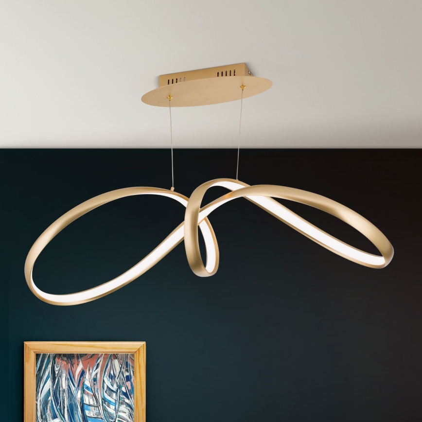 LED регулируема лампа на кабел CIRCUS LED/36W/230V златисто