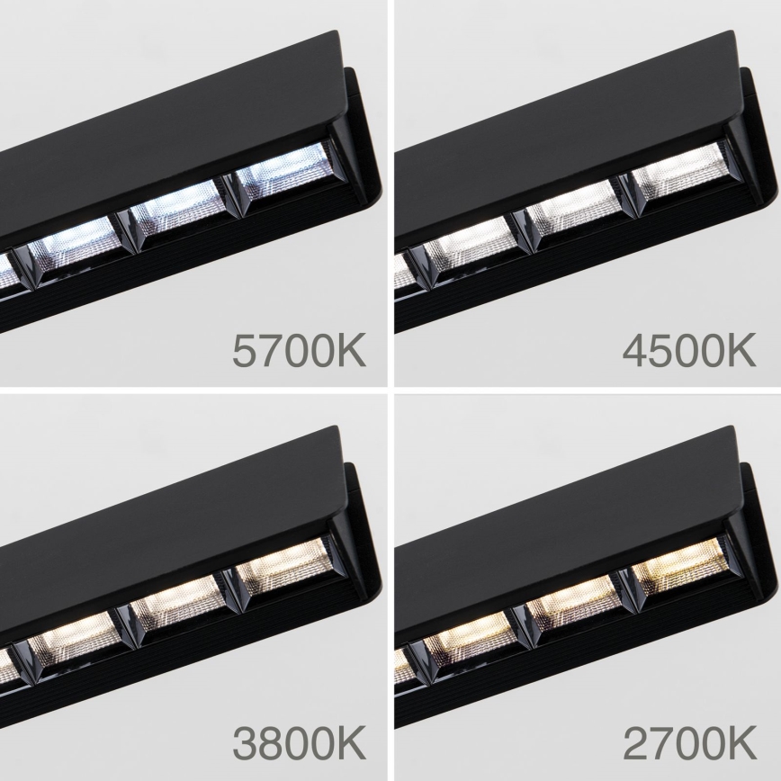 LED Димируем пендел TARA LED/44W/230V 2700/3800/4500/5700K черен