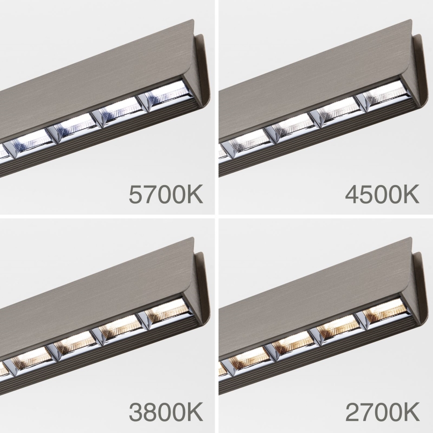 LED Димируем пендел TARA LED/44W/230V 2700/3800/4500/5700K матов хром