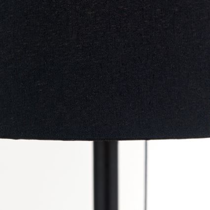 Настолна лампа с USB порт LUDWIG 1xE27/40W/230V 50 см черен