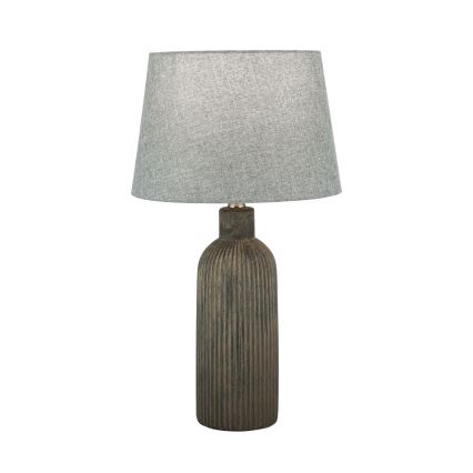 Настолна лампа ORCHID 1xE27/40W/230V керамика кафяв/сив
