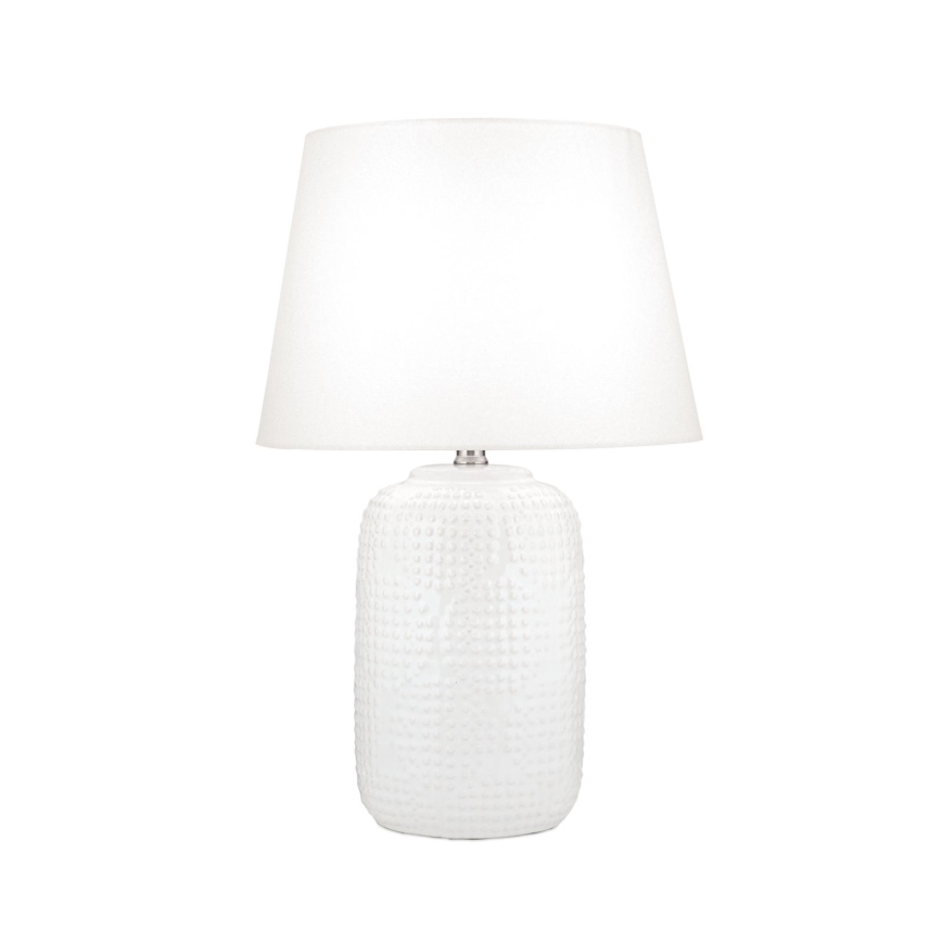 Настолна лампа CORAL 1xE27/40W/230V керамика/бял