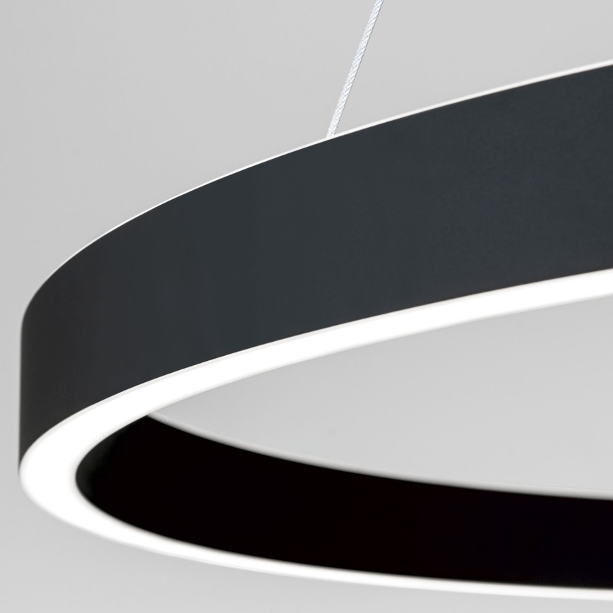 LED димируем полилей на кабел KOLK LED/80W/230V 2700/3000/4000K Ø 80 см черен