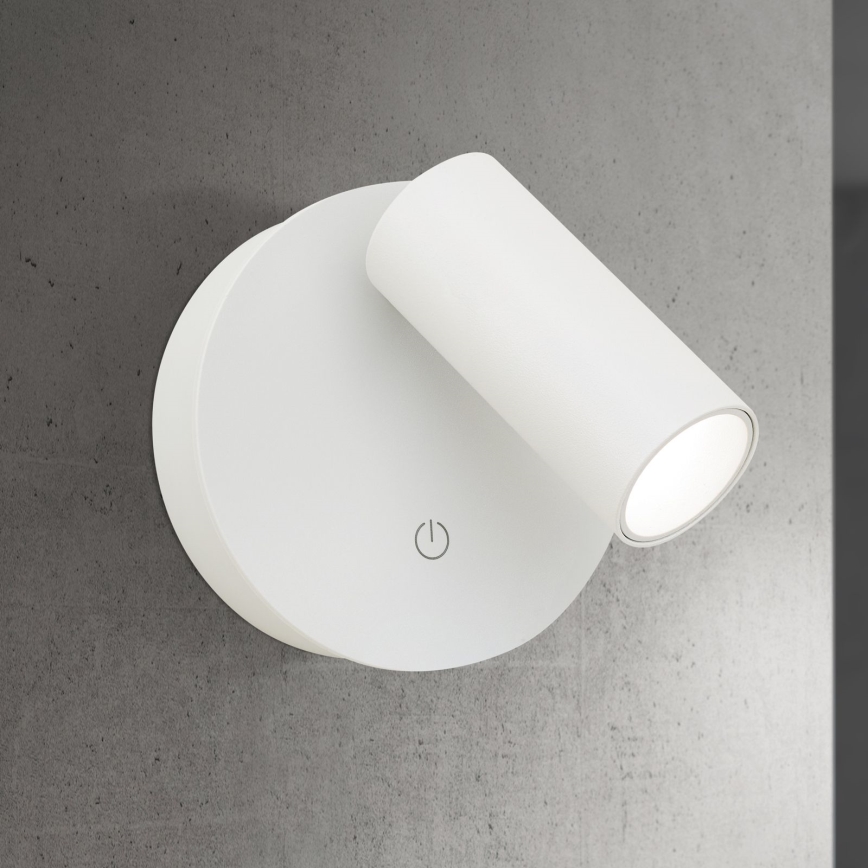 LED димируемо презареждаемо сензорно стенно точково осветително тяло LUXY LED/1W/5V 2200 mAh 2700/3000/4000K бяло