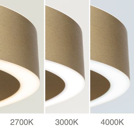 LED димируем полилей на кабел KOLK LED/60W/230V 2700/3000/4000K Ø 60 см златист