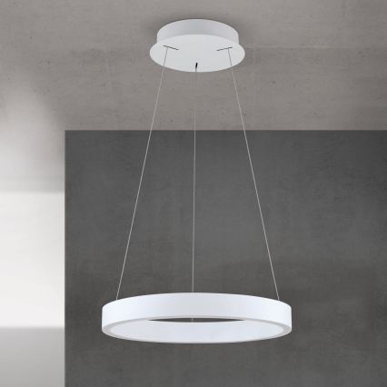 LED димируем полилей на кабел KOLK LED/40W/230V 2700/3000/4000K Ø 40 cm бял